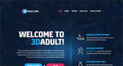 Desktop Screenshot of 3dadult.com